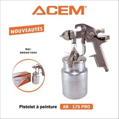 Pistolet de peinture PRO AB-17S 1.8 mm - ACEM