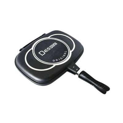 Poêle Magic Double Face DESSINI - 36 Cm - Céramique - Noir