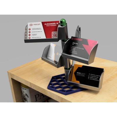 Un porte-cartes réglable à 4 niveaux