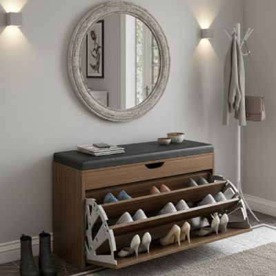 Porte Chaussures – MDF Stratifié – 80 x 50 x 30 cm