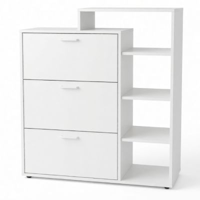 Porte Chaussures – MDF Stratifié – 90 x 125 x 35 cm 