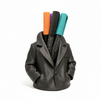 Porte stylos costume - plastique - noir