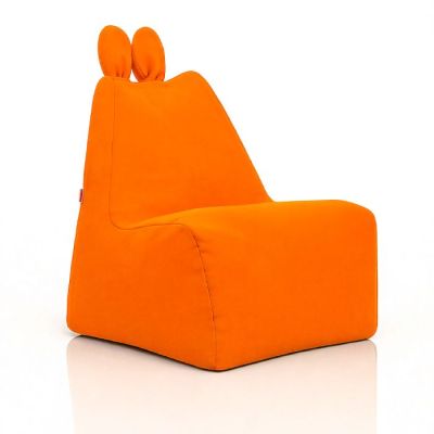 Pouf lapino pour Enfant – L: 65 cm H: 63 cm L: 55 cm Design Original- Orange
