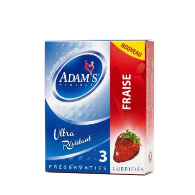 Préservatifs ADAMS PROTECT - Fraise - B-3