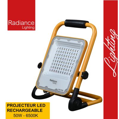 PROJECTEUR PORTABLE LED 50W JAUNE TG01 - RADIANCE LIGHTING