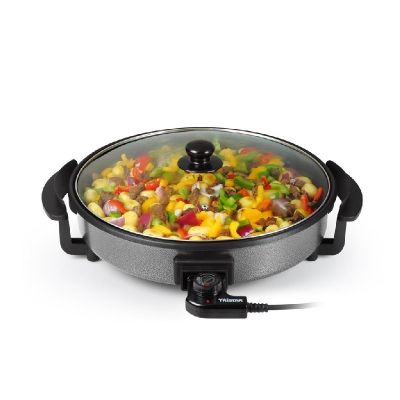 POÊLE ÉLECTRIQUE TRISTAR PZ-2963 AVEC COUVERCLE 30 CM - 1500W - NOIR