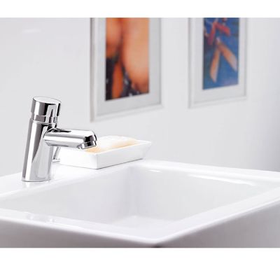 Robinet lavabo - REMER - TE15 - Acier inoxydable - chromé