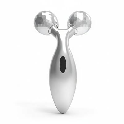 Rouleau massage 3D visage & corps - ABS & métal