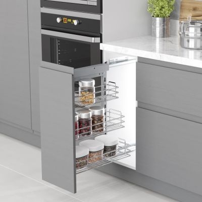 STARAX - Porte bouteille 30 cm s-2207-c 3 étages gauche "255-205-155*470*635"