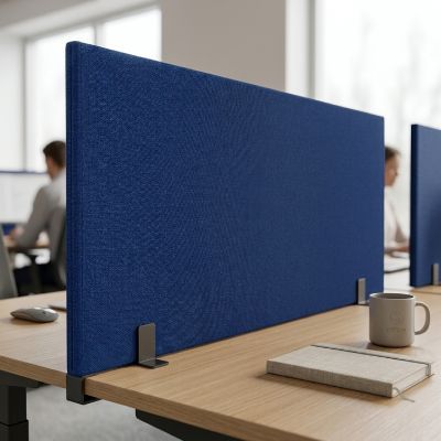 Séparateur acoustique Desk - 60 x 40 cm - Tissu voile