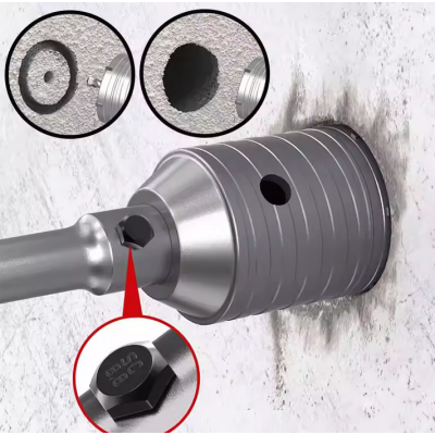 Couronne Pour Scie Cloche à Béton électrique SDS PLUS - 430X80mm - JUSTER