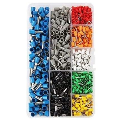 Pince à sertir - outils de sertissage de fil avec Cosse à manchon - 1200 pièces - JUSTER