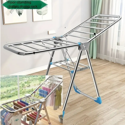 Porte Vêtements de Chambre sur Pied, Séchoir Pliable Multifonction pour Balcon