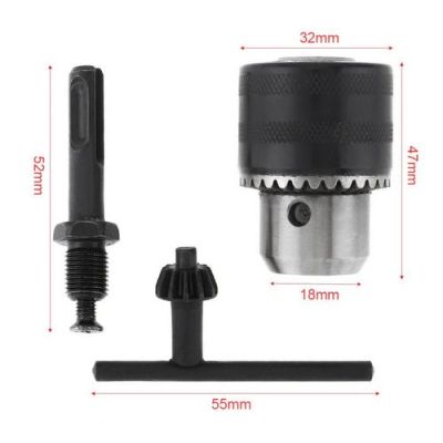 Mandrin de Perceuse en Alliage dur 3 Pièces - 13mm