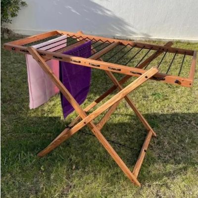 Sèche linge pliable en bois