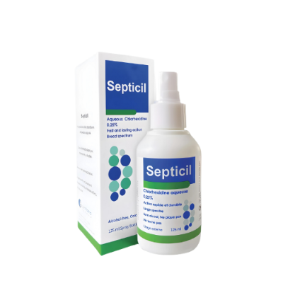 Septicil 125 ml - Solution Antiseptique Polyvalente