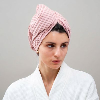 Serviette cheveux MON AURA - 47TYF - Rose