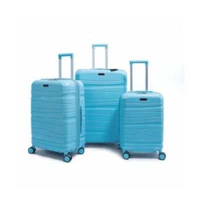 Set de trois valises avec roues démontables - Titou - Bleu chwingum
