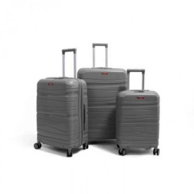 Set de trois valises avec roues démontables - Titou - Gris