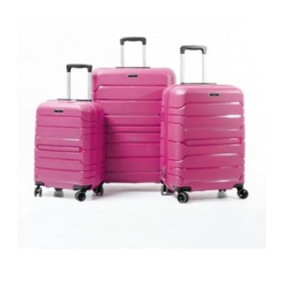 Set de trois valises Matte - Titou - rose fuchsia