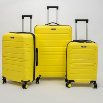 Set de trois valises  Matte TSA - Titou - Jaune acc noir