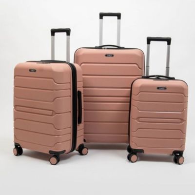 Set de trois valises  Matte TSA - Titou - Saumon Acc Noir