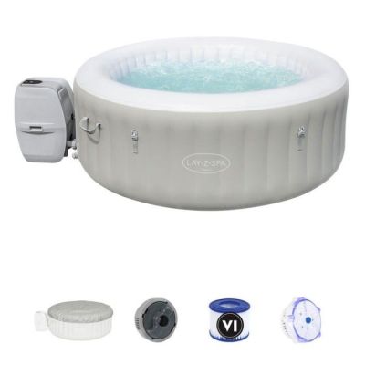 Spa Gonflable Bestway Lay-Z-Spa Tahiti Pour 2-4 personnes Rond 180x66 cm
