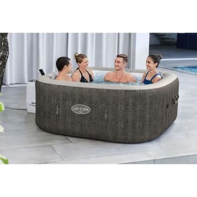 Spa gonflable Lay-Z-Spa Cabo carré Hydrojet 4/6 places - Bestway 180*180*71 cm