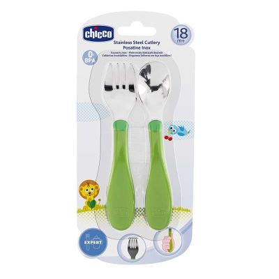 Cuillère CHICCO - Inox - 18M+