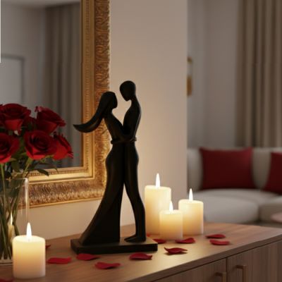 Statuette Saint Adorable - Plastique - Noir