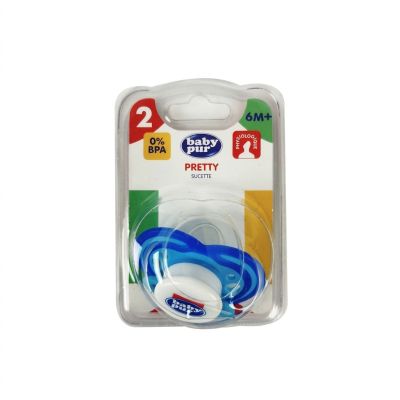 Sucette Pur 2ème Âge Pretty 6M+ - Bébé - Silicone