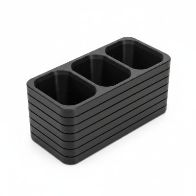 Support télécommande moderne - plastique - Noir