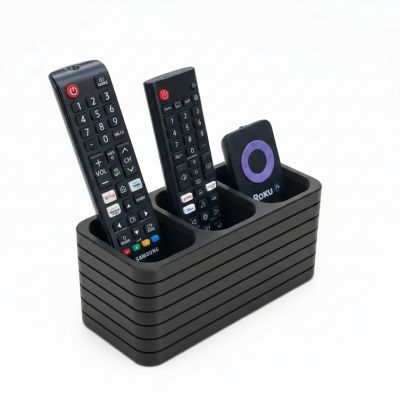 Support télécommande moderne - plastique - Noir
