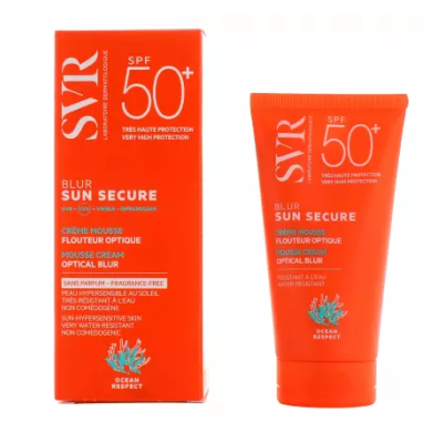 SVR Sun Secure Blur - Crème Solaire Visage SPF50+ Sans Parfum