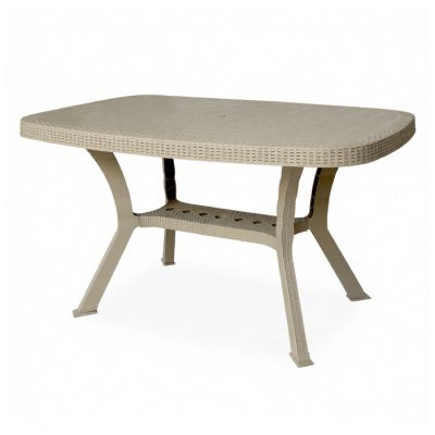 Table rectangulaire SOTUFAB - Grège - 135 x 80 cm