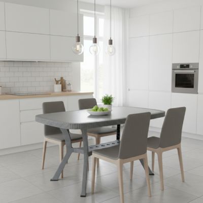 Table rectangulaire SOTUFAB - Gris - 135 x 80 cm