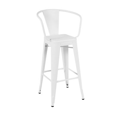 ESPACE HOME - tabouret ha - dim 44 x 110 x 44 cm-blanc