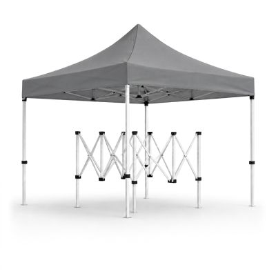 Tente Titan - acier Pro - 3x3 m - Gris