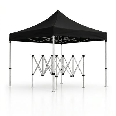 Tente Titan acier Pro - 3x3 m - Noir