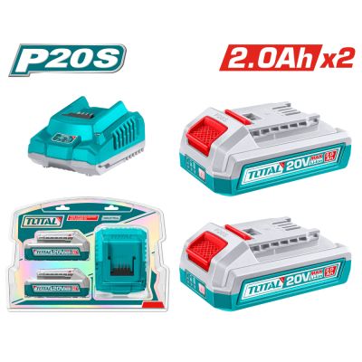 Kit 2 Batteries et Chargeur Total - Prix Tunisie | Arkan.tn