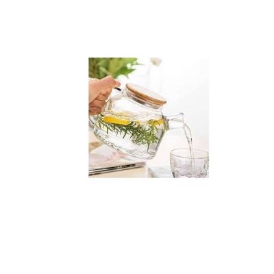 Théière avec couvercle NEW TECH - Verre/Bois - 500ml