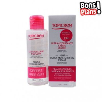 Crème Visage - TOPICREM - Ultra Hydratante Légère - 40ml