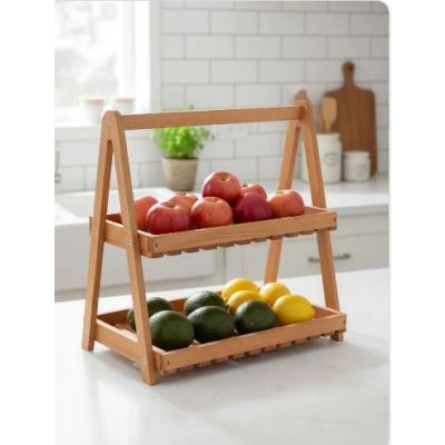 Étagère en Bois 2 Niveaux