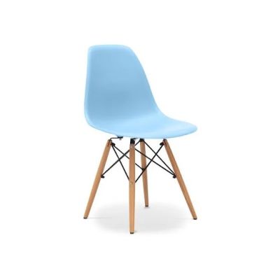 ESPACE HOME - chaise scandinave nordic dsw - dim 46 x 80 x 42 cm-bleu