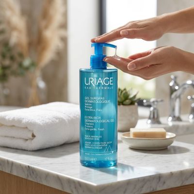 Uriage Gel Surgras Liquide Nettoyant 500 ml Peaux Sensibles