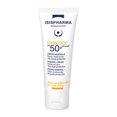 Crème Solaire Minérale Invisible - UVEBLOCK - SPF50+ - 40ml