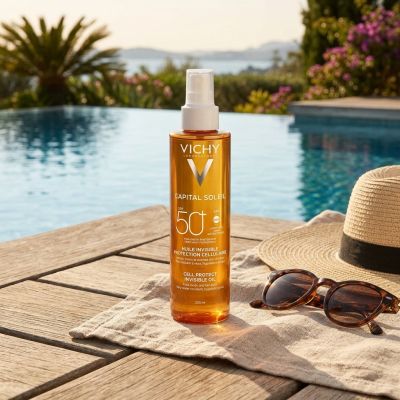 Vichy Capital Soleil Huile Solaire Invisible SPF50+ Corps