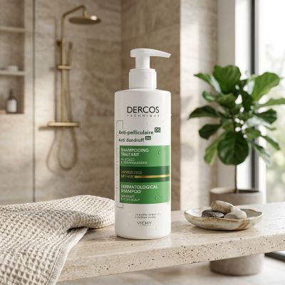 VICHY Dercos Shampoing Anti-Pelliculaire Cheveux Secs 390ml