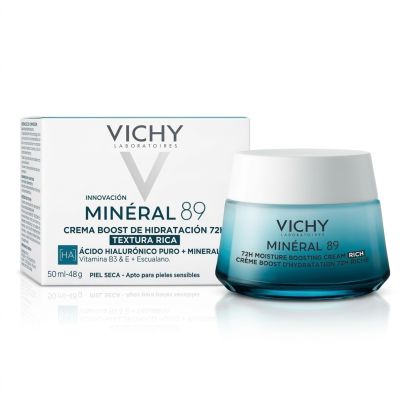 Vichy Minéral 89 Crème Riche 50ml - Soin Hydratant Visage