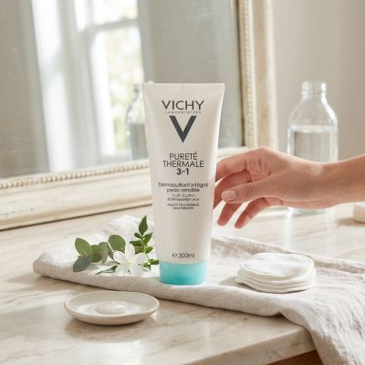 Vichy Pureté Thermale 3-en-1 Démaquillant 300ml - Peau Sensible